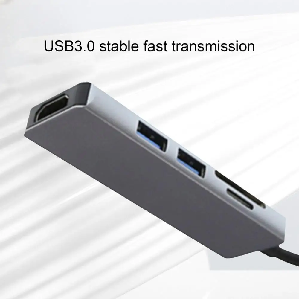 Тонкий USB C концентратор тип C к HDMI 4K UHD адаптер Micro S D кардридер кабель TF адаптер сплиттер для Macbook Pro