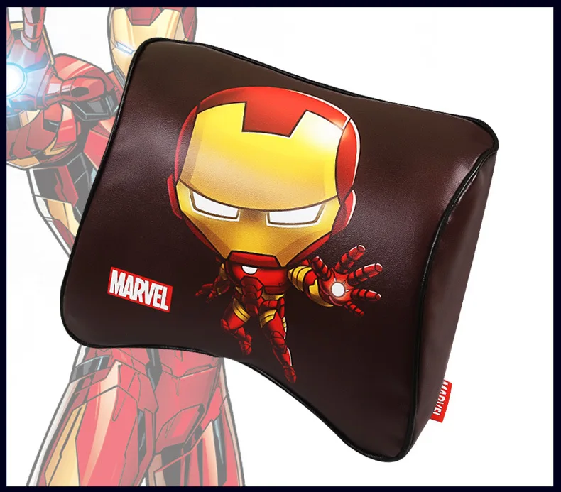 Подушка для автомобиля Marvel Tournure, подушка для поддержки талии, подушка для поддержки поясницы, автомобильная пена памяти, Мультяшные милые автомобильные принадлежности, подушка под поясницу