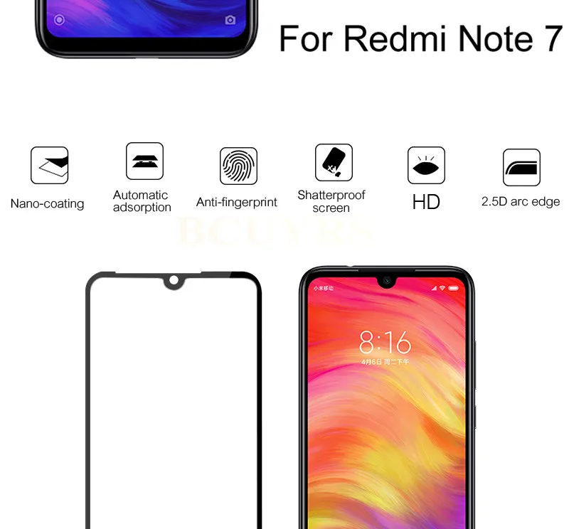 2 в 1 стекло для объектива камеры для Redmi Note 8 7 Pro закаленное стекло Защита экрана для Redmi Note 7 8 стеклянная пленка