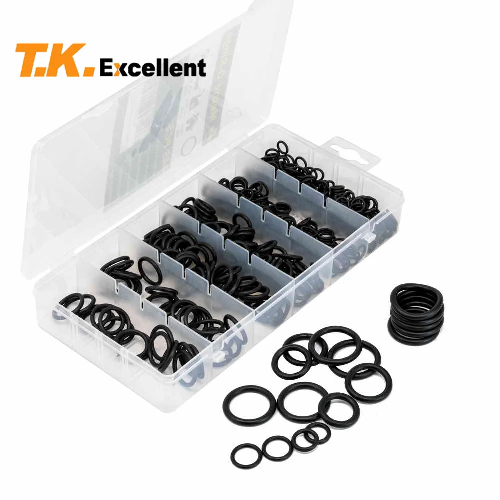 445Pieces Rubber Sealing Washer Assortment O Ring Gasket 6 Popular Sizes Set for Plumbing, Gas
