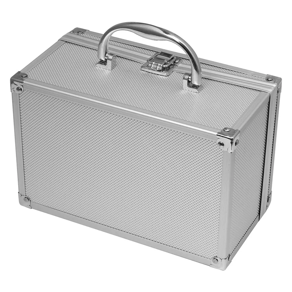 Ящик для инструментов из алюминиевого сплава, портативный защитный чехол для инструментов, чехол для дисплея, чехол для инструментов, чехол для инструментов 230x150x125 мм