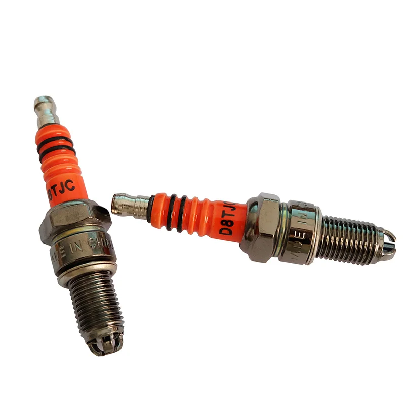 Motorcycle Spark Plug High Performance Motorcycle Iridium 10mm Spark Plug D8TJC 50CC-150CC Atv GY6 50cc 110cc 125cc 150cc Motorcycle Plug motorcycle spark plug