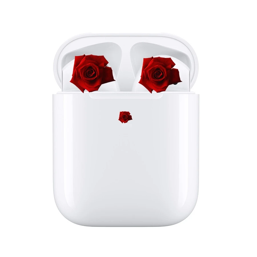 TWS Air 2nd H1 чип Bluetooth беспроводные наушники беспроводной зарядный чехол+ умный датчик+ настоящая батарея+ всплывающие наушники - Цвет: Air2