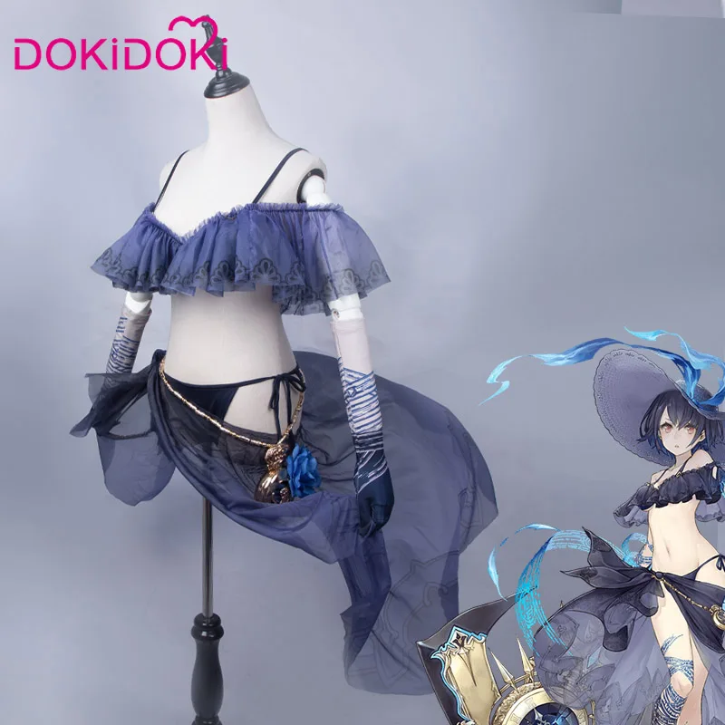 DokiDoki игра косплей SinoAlice Алиса Косплей Костюм Купальник женский соблазнительный костюм SinoAlice Алиса девушки синий купальник