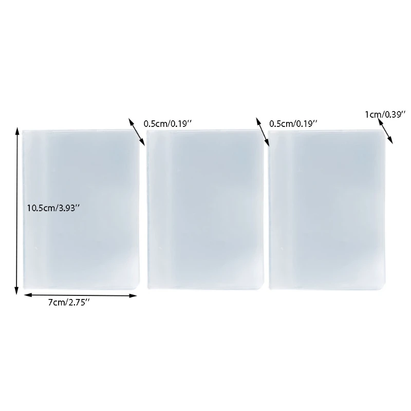 Fashion Plastic PVC Clear Pouch ID Credit Card Holder Organizer Keeper Pocket Name Business Card Bags Solid 10 Slots wallet card holder card holder credit card holder id card holder id card case business card holder