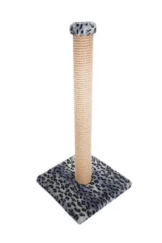 

Fluff kogtetochke Column 50 cm thick fluff sisal gray leopard fur