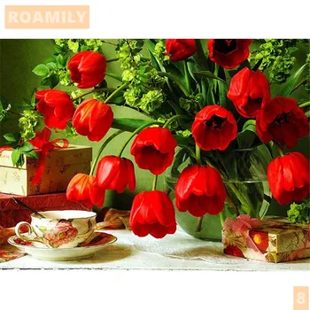 

New Style Full Display Diamond Painting,Flowers,Diamond Embroidery Poppies,Diamant Painting Volledige,Embroidered With