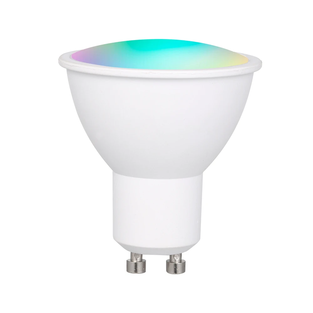 WiFi Смарт RGB светодиодный лампочка приложение Дистанционное Голосовое управление для Alexa Google Home Tmall Elf 5 Вт GU10 светильник с регулируемой яркостью умный дом