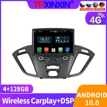 128G Android 10 For Ford Transit Custom 2016 Car Radio Multimedia Video Recorder Player Navigation GPS Accessories Auto 2din DVD
