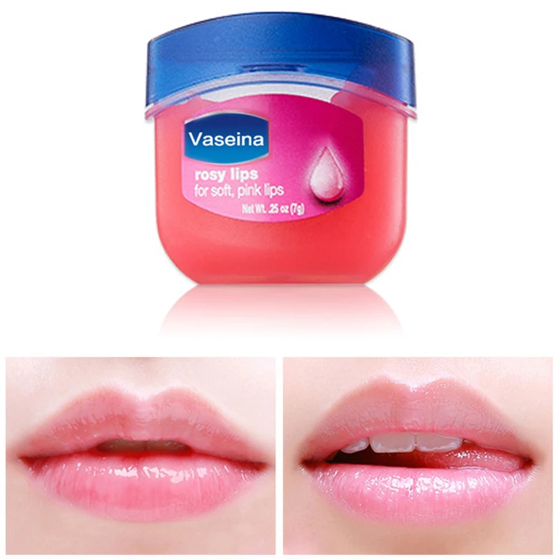 Увлажняющий бальзам для губ Vaseline, губная помада, натуральный растительный анти-растрескивающийся органический бальзам для губ с чистым вазелиновым желеем, бальзам для губ