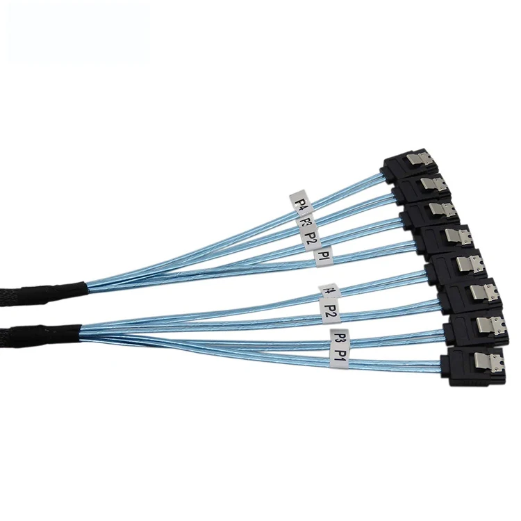 SATA 6Gbps HDD Splitter Cable - 4/6 Pcs/set, 7 Pin to 7 Pin SAS Cable, Ideal for Servers Description Image.This Product Can Be Found With The Tag Names Computer Cables Connecting, Computer Peripherals, PC Hardware Cables Adapters, Pcs set sata to sata cable
