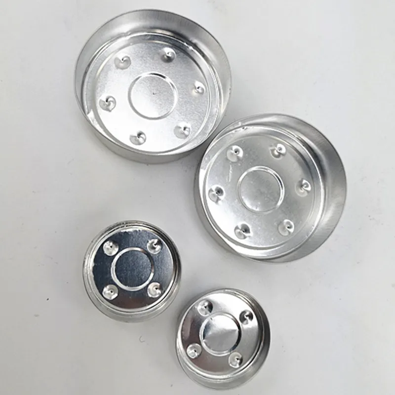 Металлический воск база литья алюминиевых свечей нижний корпус Tealight ветрозащитный большой маленький алюминиевый корпус безопасная база производителей Dire