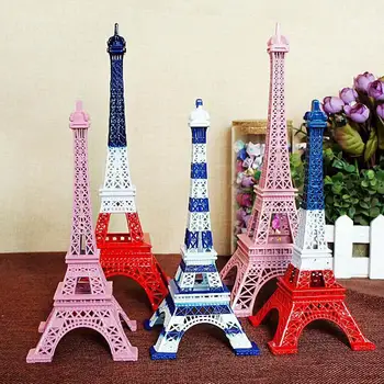 

Vintage Paris Eiffel Tower Model Miniatures Figurines DIY Craft Gift Kids Toy Figurine Miniature Desktop Decoration Home Decor