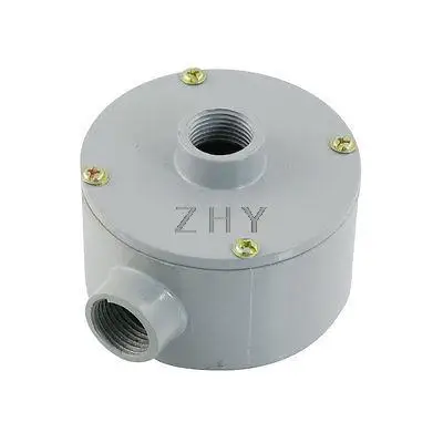 

G1/2" Thread Three Holes Conduit Wiring Round Metal Outlet Box