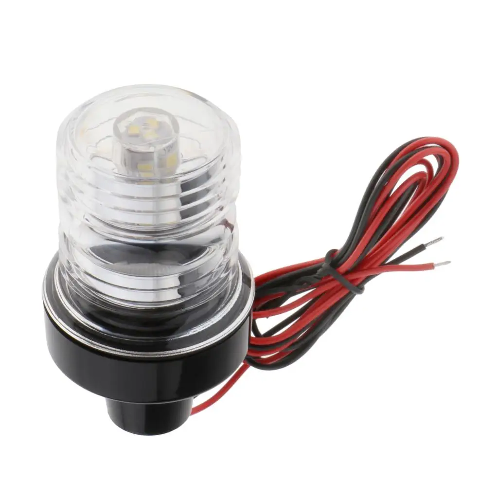 12-24V Marine Boat Navigation LED Light 360° Anchor Lights PC Resin+ABS Lamp Universal for Marine/Boat/Nav PC