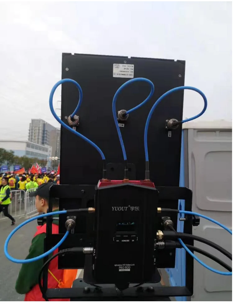 YUOUT-고출력 패널 안테나, 4.9G-5.9G, HDMI, SDI, 무선 비디오 전송 안테나, 고 이득 지향성 패널 안테나
