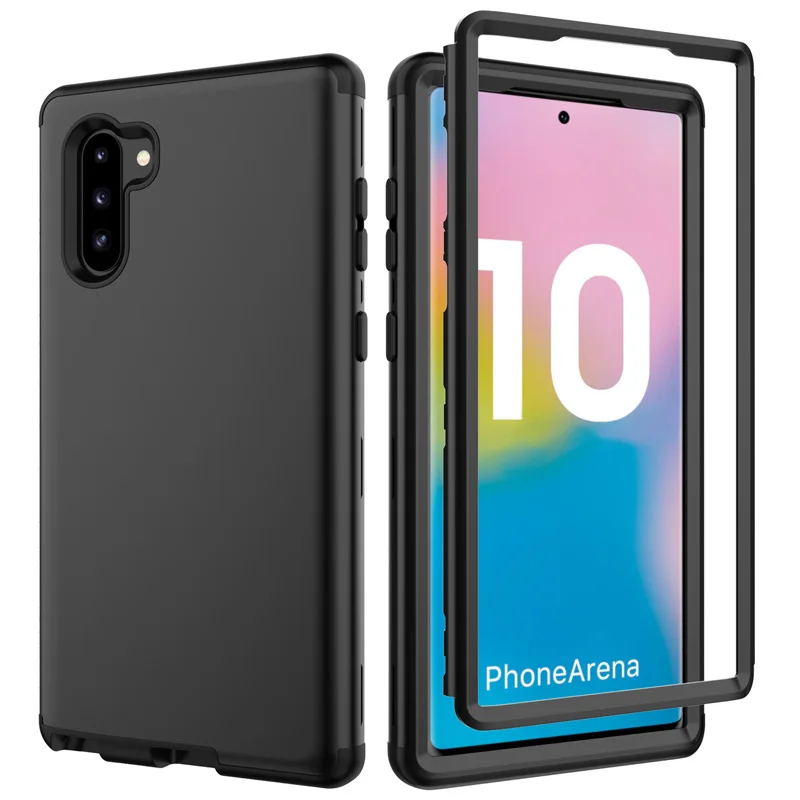 3 в 1 ударопрочный ударозащитный чехол для samsung Galaxy Note 10 Plus прочный защитный чехол