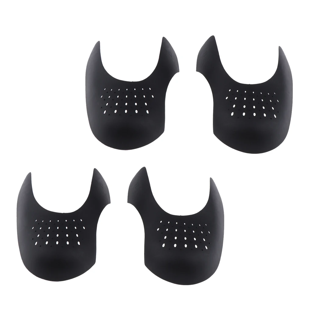 

2 Pairs Mens Ladies Black Shoe Shields Sneaker Protector Anti Crease Preventers Shoes Head Toe Protection