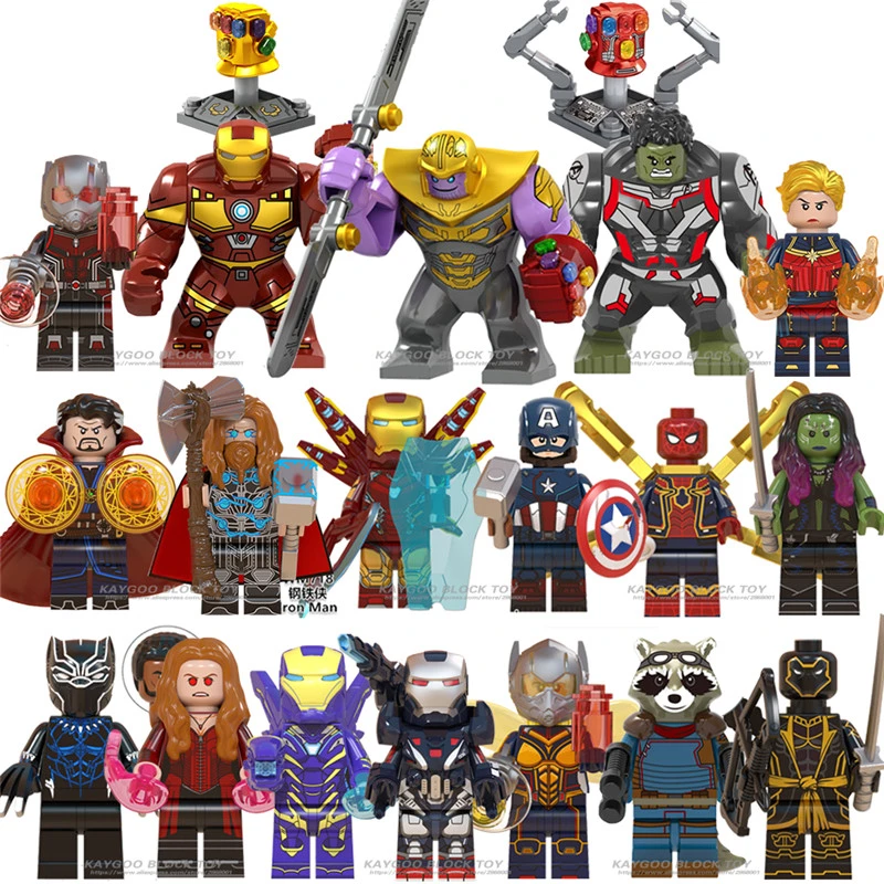 32 Uds. Superhéroes bloques de construcción lEGOED Iron Man de Marvel  vengadores 4 capitán figuras de avispa Hulk Spiderman Thanos Endgame  Toys|Bloques| - AliExpress