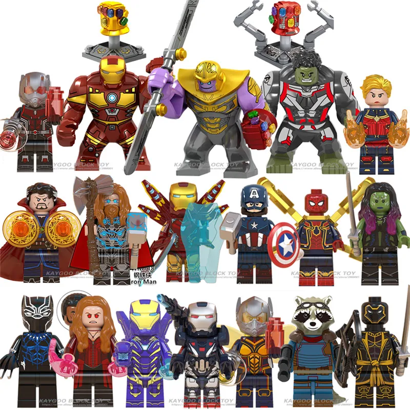 32pcs Avengers Endgame For Lego Minifigures Superhero Building Block Iron Marvel