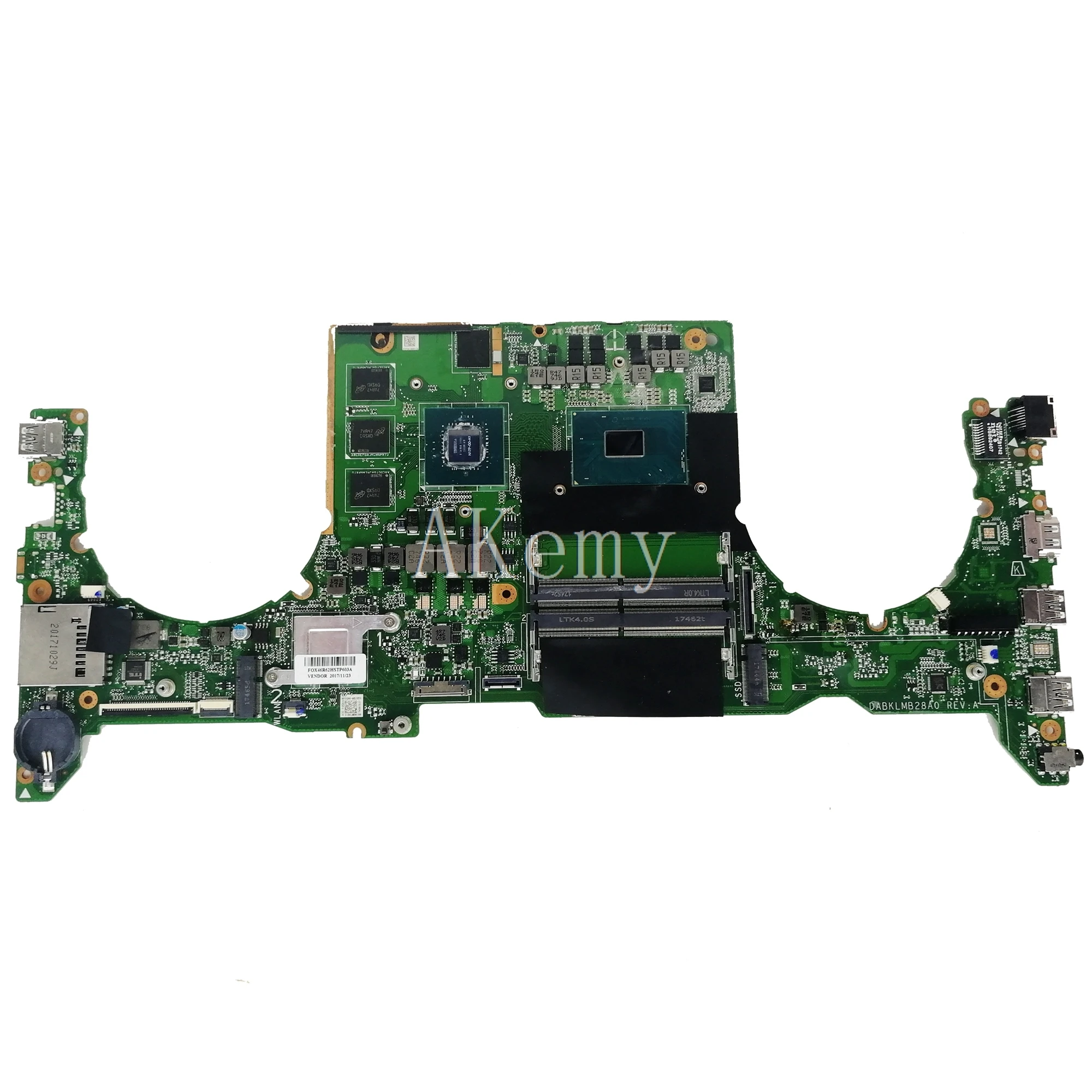  DA0BKLMBAB0 Laptop motherboard for ASUS TUF Gaming FX503VM Test original mainboard I5-7300HQ GTX106