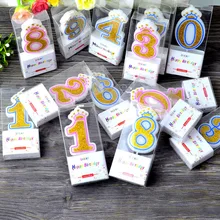 Birthday Candles 1 2 3 4 5 6 7 8 9 0 Pink Gold Crown Kids Birthday Candles for Cake Party Supplies Decoration Cake Candles