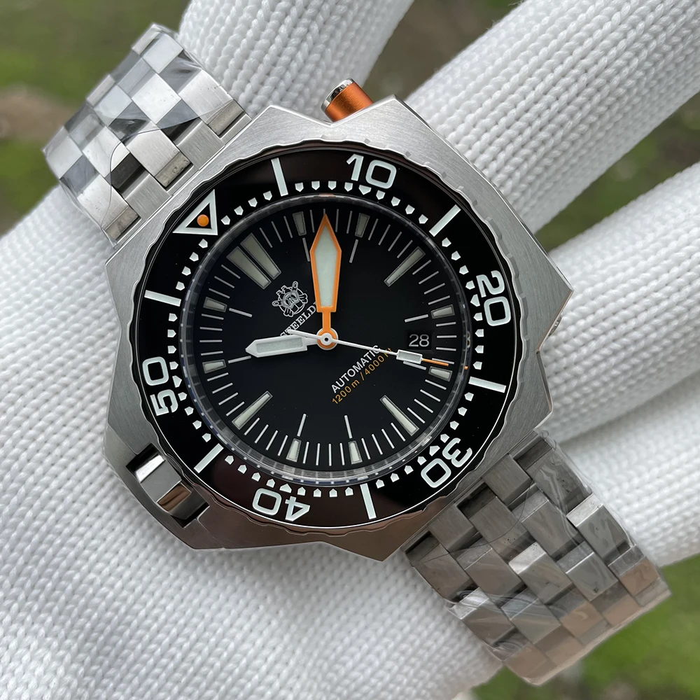 Часы Steeldive New Upgrade 1969 Ploprof 1200m для дайвинга водонепроницаемые светящиеся часы с