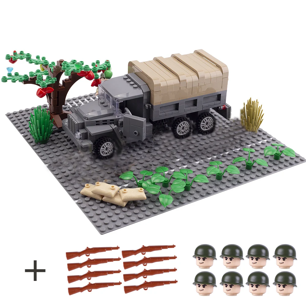Bausteine Militärtarnung Bodenplatte Figur Spielzeug Kind Modell 32*32 
