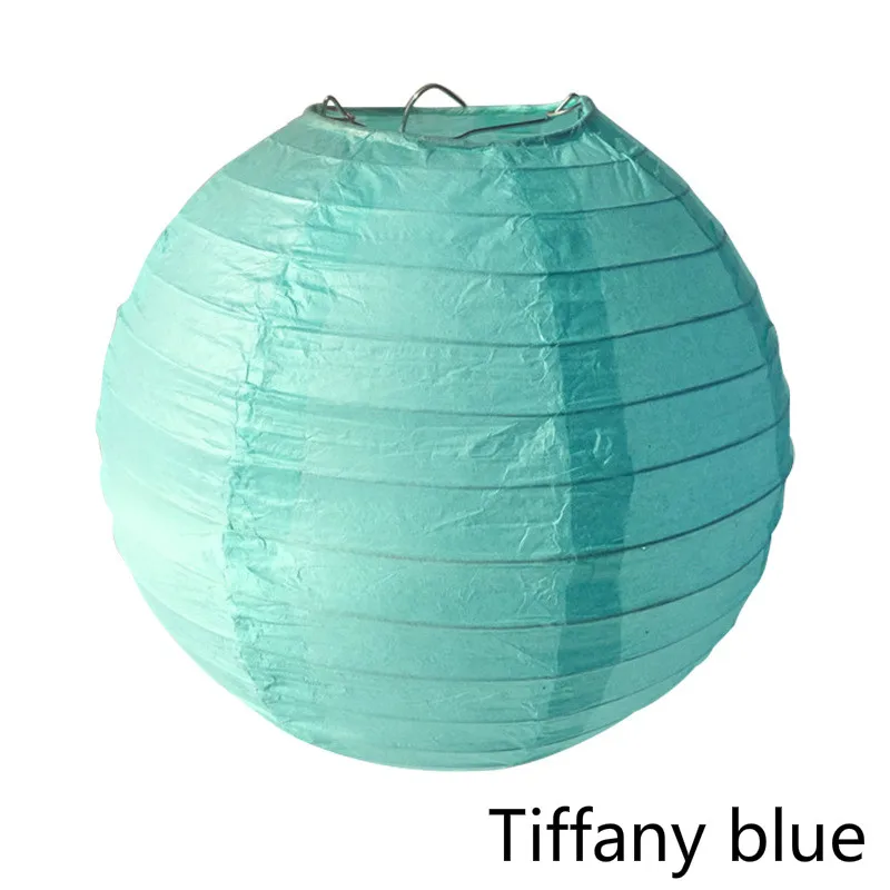 10-40 см Китайский бумажный фонарь принадлежности для новогодних праздников, дня рождения, свадьбы, вечеринки, украшения, подарок, ремесло, DIY Lampion фонарь - Цвет: Tiffany blue