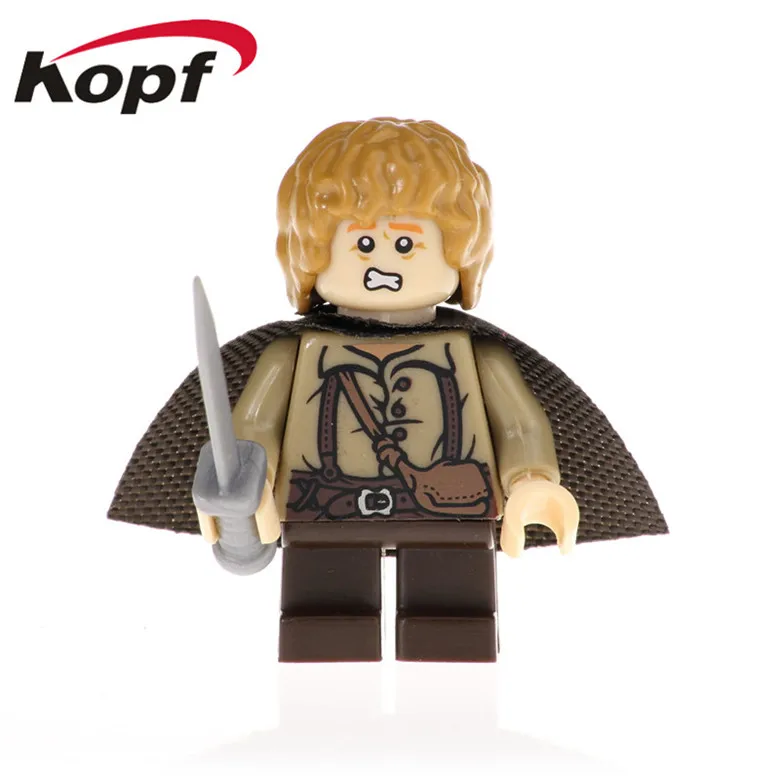 20 шт. Властелин колец Saruman Sam Frodo Aragon серый Gandalf строительные блоки фигурки Обучающие Подарочные игрушки Модель Дети PG555