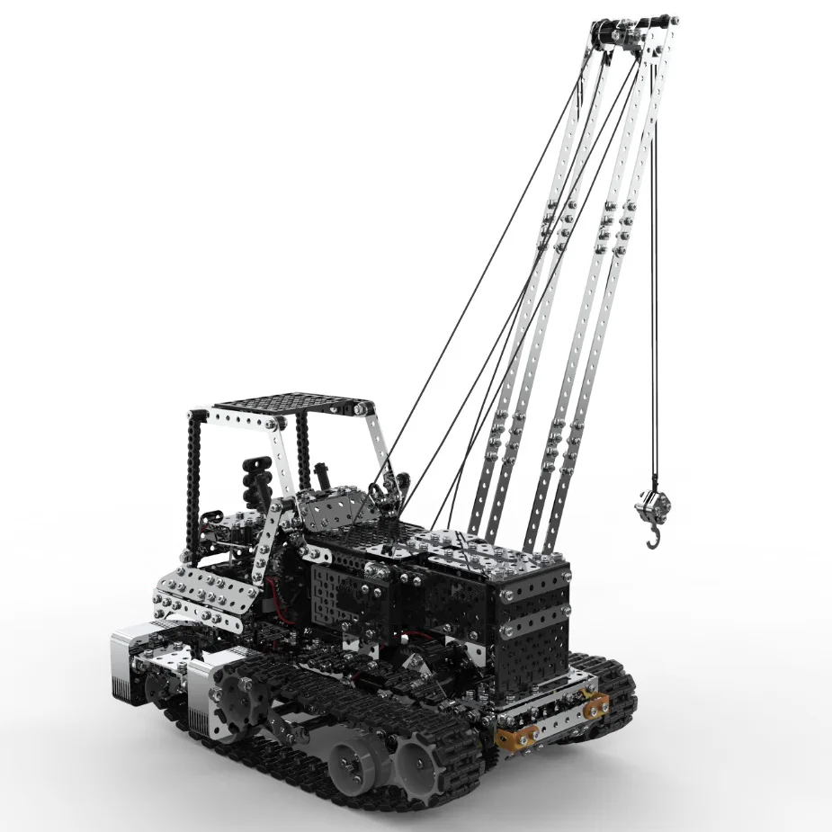 Newest 2.4G 10CH RC Crane DIY Stainless Steel Assemble Vehicle Dump Truck Metal RC Car Model Assembly Toys For Kids Newest 2.4G 10CH RC Crane DIY Stainless Steel Assemble Vehicle Dump Truck Metal RC Car Model Assembly Toys For Kids