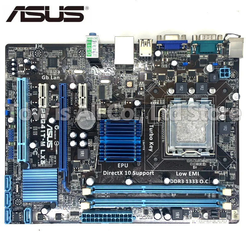 Материнская плата Asus материнская для настольного ПК с процессором intel G41 LGA 775 Q8200