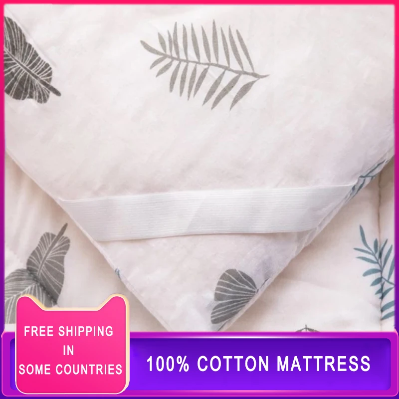 100% cotton mattress pad with pure cotton mattress thickened warm mattress single double winter cotton protection pad