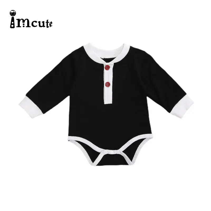 Брендовый однотонный комбинезон imcute для новорожденных девочек и мальчиков