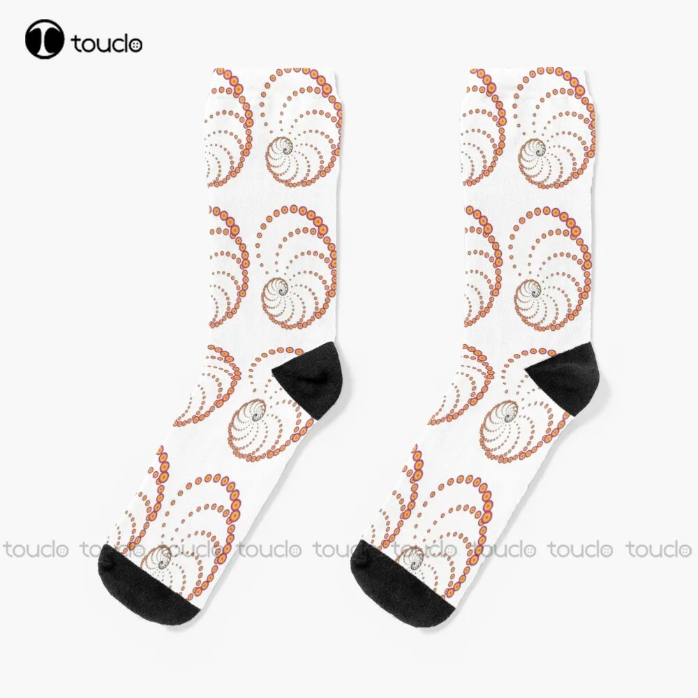 

Circular Pattern Las Nevadas Socks Youth Baseball Socks Unisex Adult Teen Youth Socks Christmas Gift Custom Hd High Quality Sock