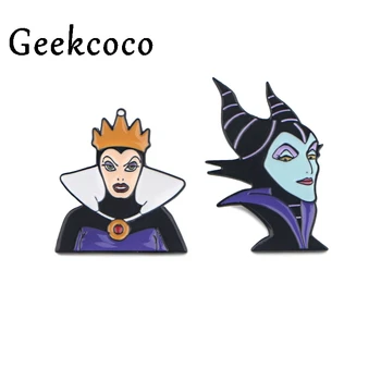 

10pcs/lot J1254 Funny Cartoon Queen Booches Enamel Pins Coat Jackets Lapel Pin Buckle Badges Jewelry Gifts For Friends