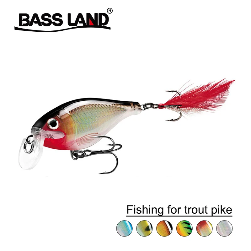 Minnow wobblers fishing gear lure trout Artificial hard bait jerkbait