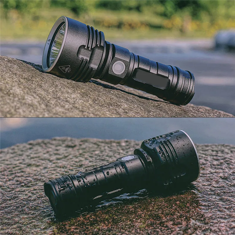 Powerful LED Flashlight XHP50 Torch USB Rechargeable Waterproof Lamp Ultra Brigh linterna led recargable de alta potencia #4N27 (1)