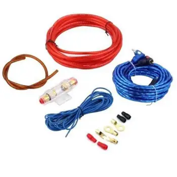 

1 Set Car Power Amplifier Car Speaker Woofer Cables Set Line With Fuse Kit For Automobile Subwoofer
