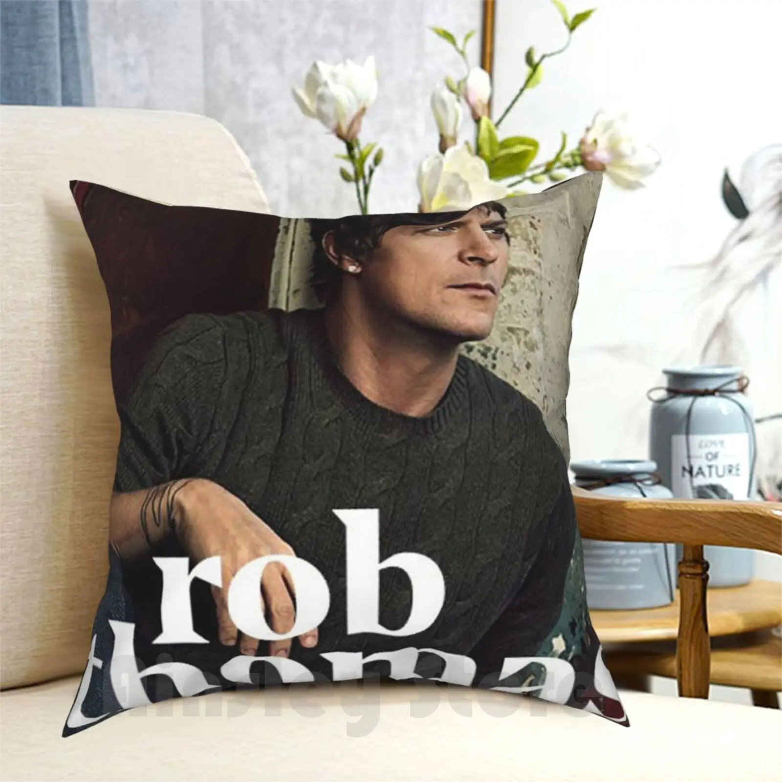 

Rob Thomas Singer Music Band Pillow Case Printed Home Soft DIY Pillow cover Rob Thomas Singer Music Band