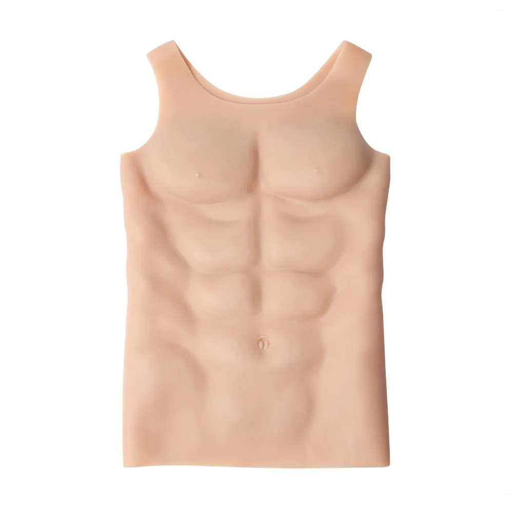 Мускулистый мускул для груди, Мужская силиконовая искусственная грудь, мускулистый пластик, шесть упаковок, v-образный вырез, АБС-пластик, 1950 г, боди для мужчин, формирователь тела