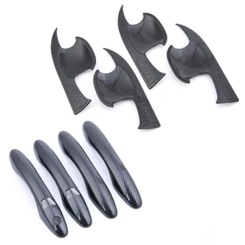 

for Great Wall Haval H7 2016 -2018 Carbon fiber car Door Handle Bowl Door handle Protective covering Cover Trim Car Styling