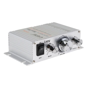 

Lepy Hifi Stereo Power Digital 2x15W 2 Channel Amplifier with 3.5mm Audio Input for iPhone Computer MP3 Silver