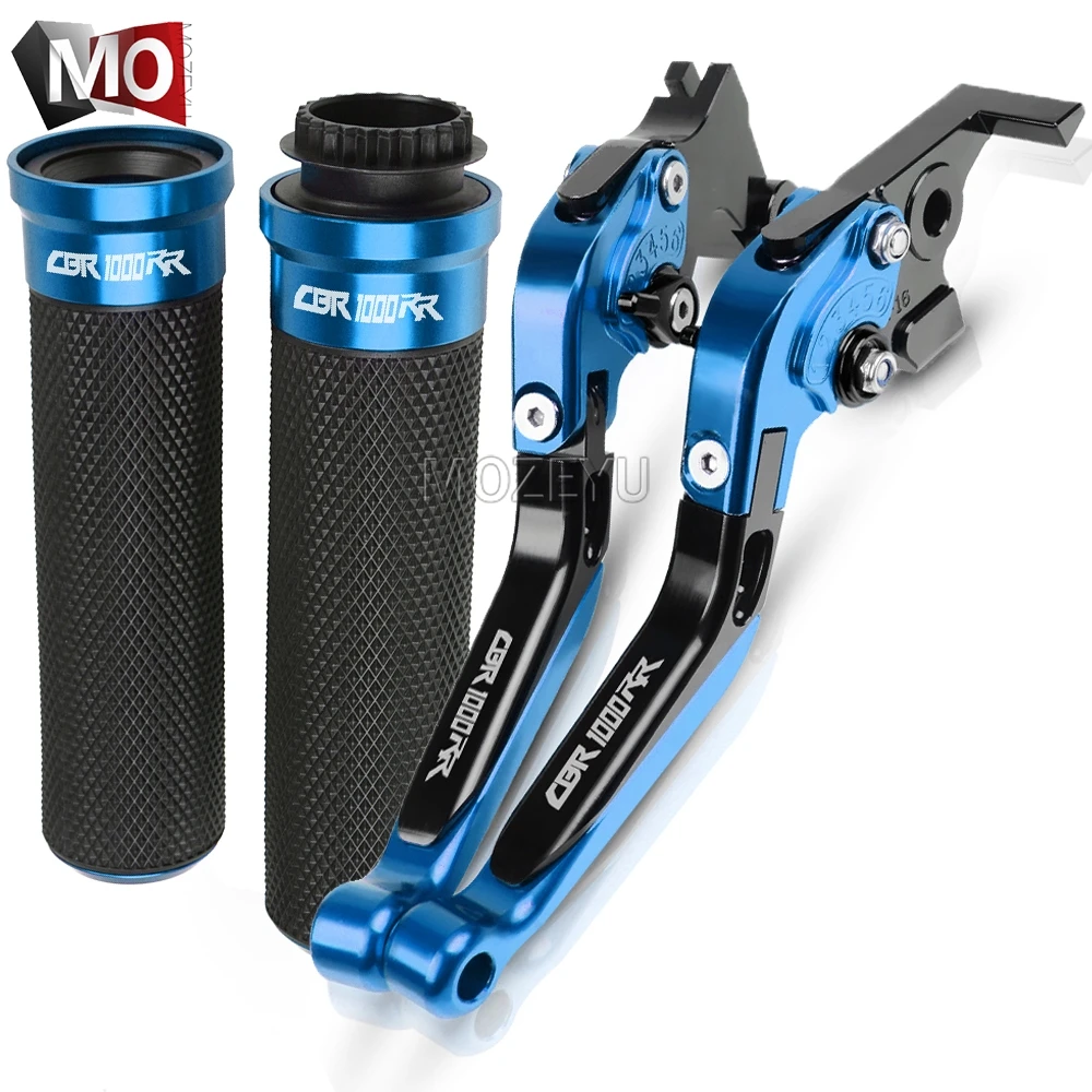 For Honda CBR1000RR/FIREBLADE/SP CBR 1000 CBR1000 RR 2004-2007 2008- Motorcycle CNC Brake Clutch Levers Handlebar Hand Grips - Цвет: BU CBR1000RR 08-18