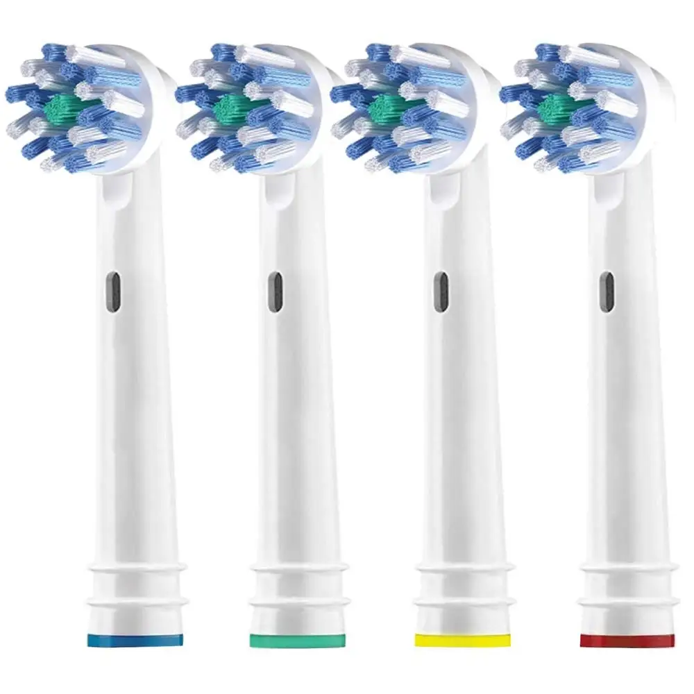 

Cross Action Replacement Toothbrush Heads Replacement Brush Heads Compatible with Braun Oral-B Electric Toothbrushes-4pcs