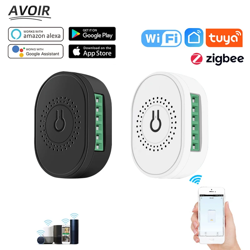 AvoirZigbeeTuyaWirelessSwitchHomeAssistantInterruptorSmartLifeMiniWifiModuleControl