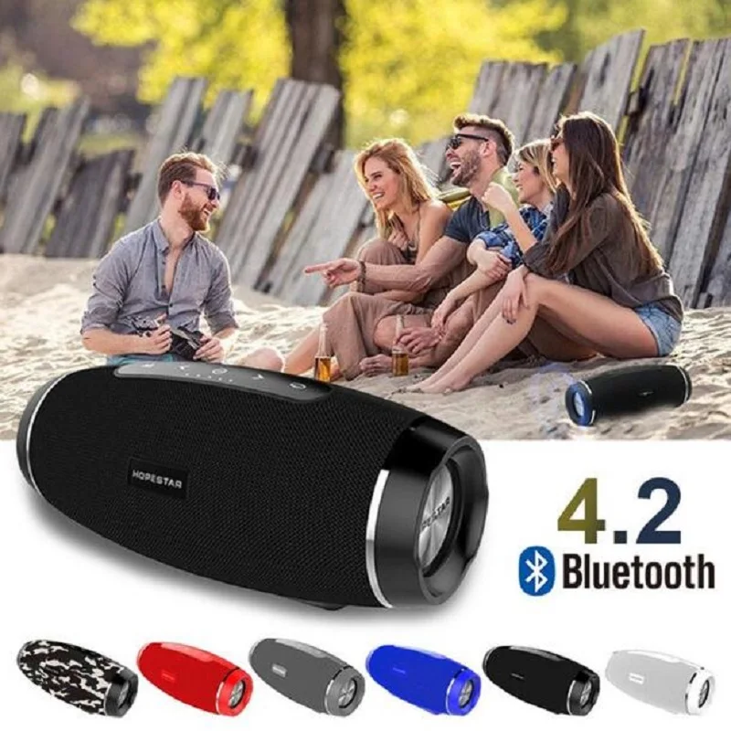 H27 Bluetooth динамик портативные колонки Бумбокс сабвуфер Беспроводная стереоколонка с микрофоном power Bank Прямая поставка