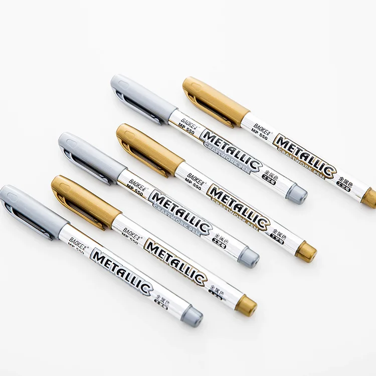 

Small Paint Marker Metal Waterproof Permanent Paint Marker Sharp Gold and Silver Student Artistic Painting