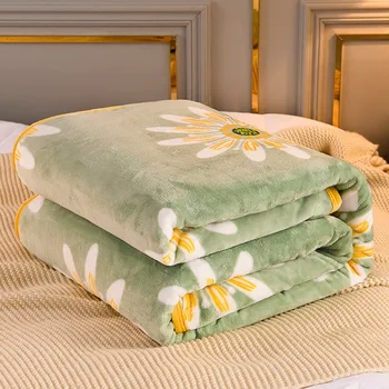 

Flowers Coral Fleece Blankets For Beds Sofa Soft Winter Blanket Travel Shawls Home Bedspreads On Bed Sheet 150x200 200x230cm