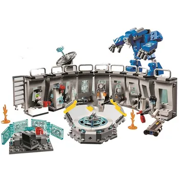 

Super Iron Man Hall Of Armour Heroes Compatible With 76125 Building Blocks Bricks Educational Toys Christmas Gift